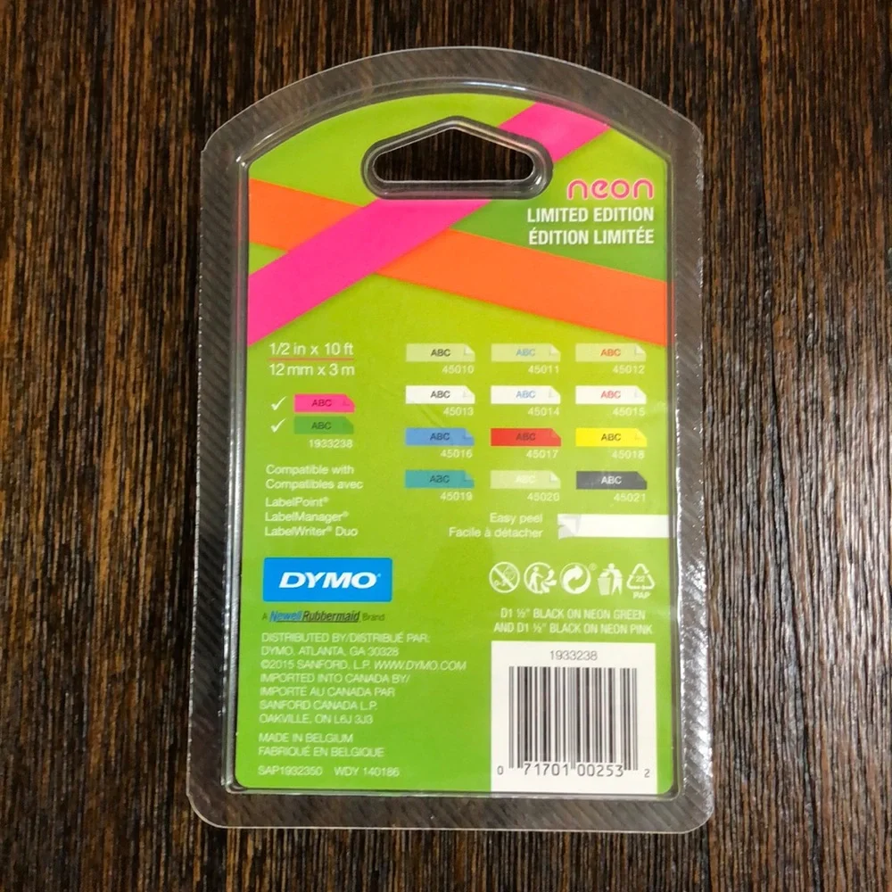 Neon green & neon pink label cassettes